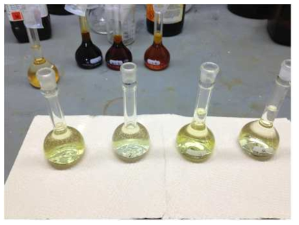 Pretreatment by adding oxidat (H2O2) in case of fine particle formation.