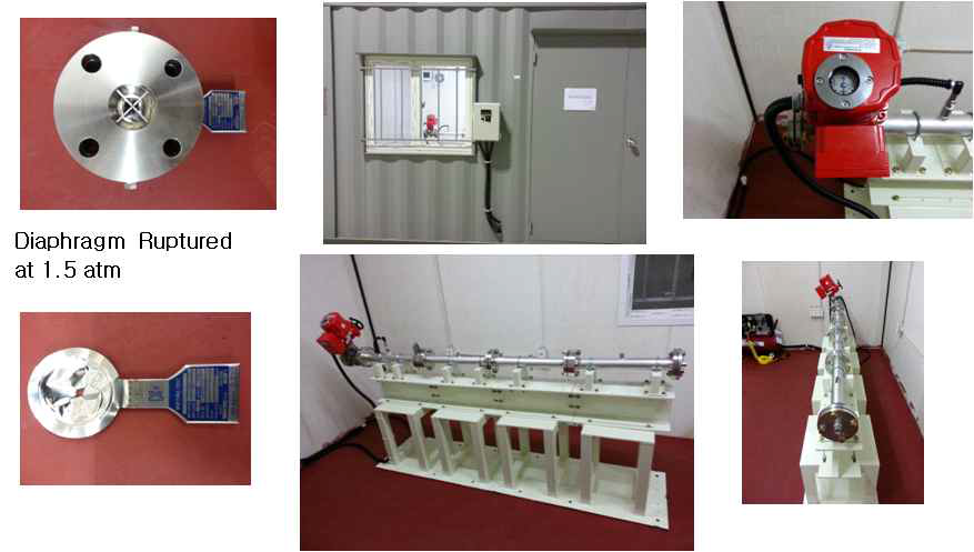 폭발 위해도 저감 개념 입증 실험 장치