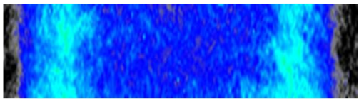 NRF 최고 공간분해능(27/pixel)에서의 중성자가시화 후처리된 이미지