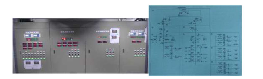 아르곤시스템 Control Panel 및 동력제어반 MCC 단선 결선도