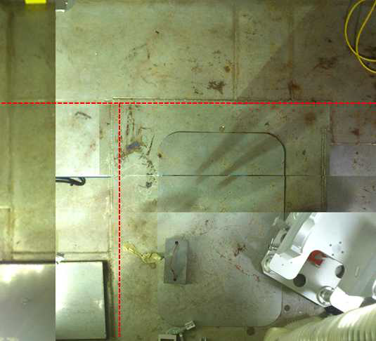 M8b 측 working table의 오염검사 구역 및 철거단위 설정