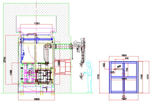 Argon compartment 2D 도면