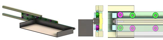 Tray 구동부 3D 단순화 모델