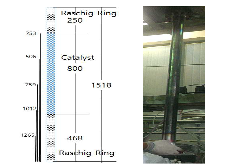 Schematic diagram & photo graph of HI decomposer.