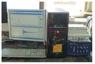 Photo shows the controller and PC of LDV (Laser Doppler Vibrometer).