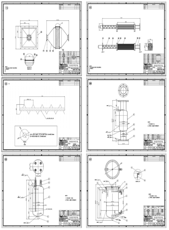 Detailed design of subsystem (HEPA filter and steam generator).