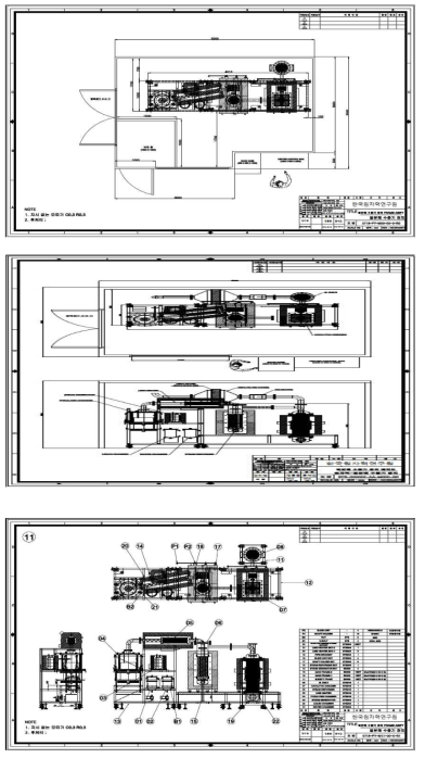 Layout of system units and piping of bench-scale pyrolysis and steam reforming system.