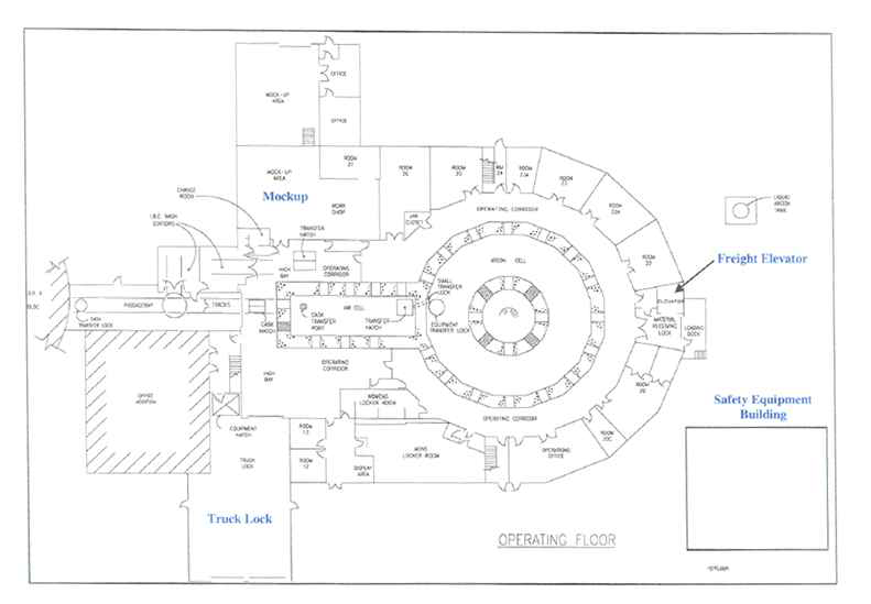 FCF 핫셀 운전구역 Plan