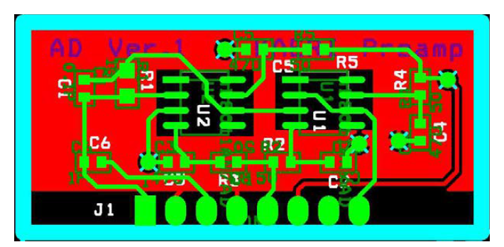 Charge Sensitive Preamplifier PCB Layout