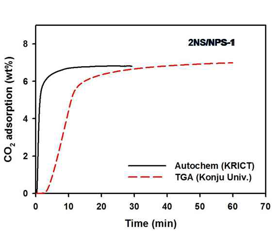 2NS/NPS-1의 공주대 TGA vs. 화연 Autochem.