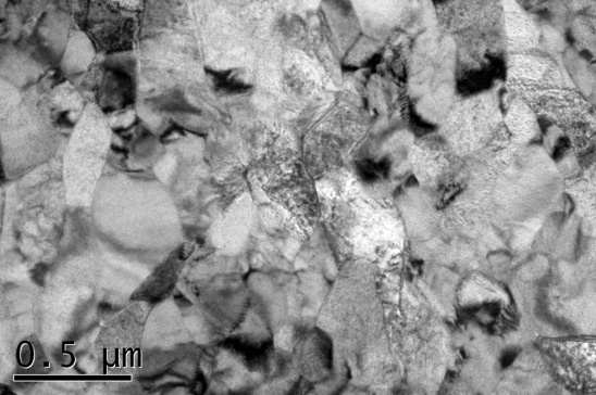 TEM microstructure of near-stoichiometric ZrC (ZTR-5) deposited at 1500℃