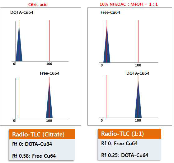 Radio-Thin layer chromatography (Radio-TLC)를 이용한 방사성동 위원소 표지 확인