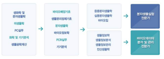 바이오생명정보과 총괄운영 체계도