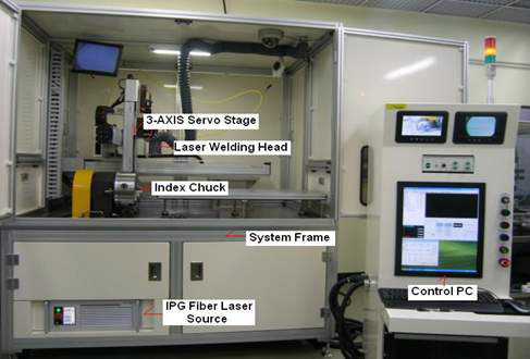 핵연료 조사리그 정밀 레이저 용접시스템