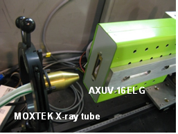 X-선원에 노출시킨 AXUV-16ELG 검출기