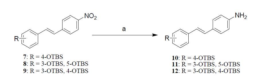 Scheme3.Reagents and conditions: (a) Fe powder, acetic acid, 95 ℃