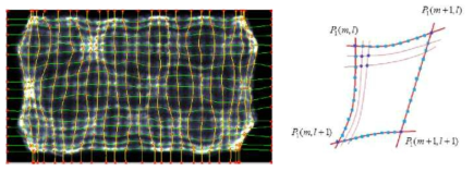 Linearity correction(좌)와 Cubic-spine(우)의 모습