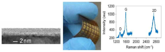 PI 기판위에 CVD 그래핀을 전사하여 제작된 플렉서블 그래핀 FET