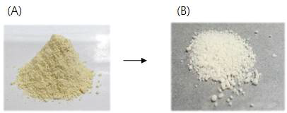Images of purified phyllodulcin; preparative HPLC (A) and crystallization (B) processes.