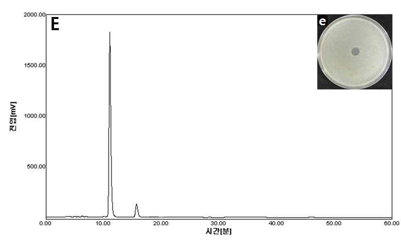 항진균, 항세균 물질 분리를 위한 analytical HPLC