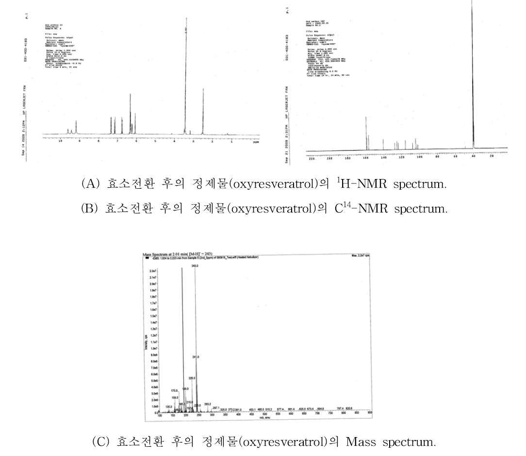 효소가수분해에 의한 mulberroside A로부터 oxyresveratrol 생성 확인