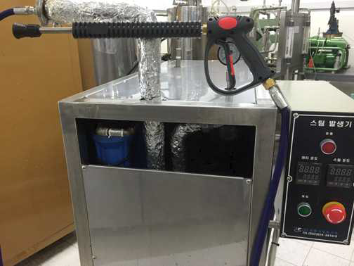 과열 수증기를 발생장치를 이용한 현장적용형 CIP 장비