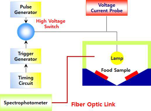 Schematic diagram of high-intensity pulsed light system