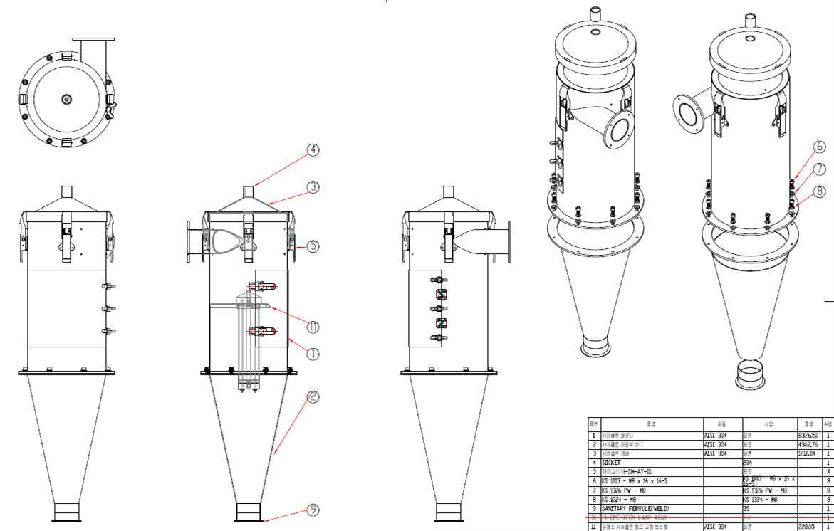 업그레이드된 광펄스 살균시스템 treatment chamber 디자인