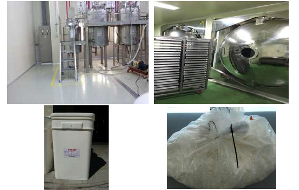 신바이오틱스 고농축 발효액 제조 설비 및 제품 - 배양탱크, 동결건조기