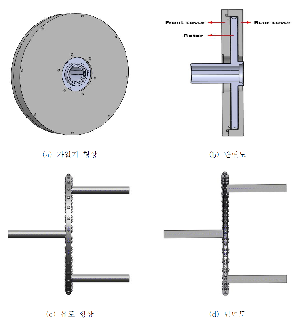 가열기의 3D 형상 모델링