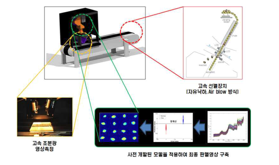 이병종자 선별용 초분광 영상기술 복합 전수검사 System