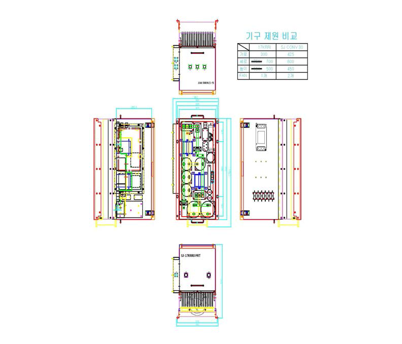 전력변환장치 외함 상세설계안
