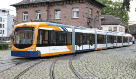 Rhein-Neckar 지역에 6량/편성의 하이브리드 경량전철