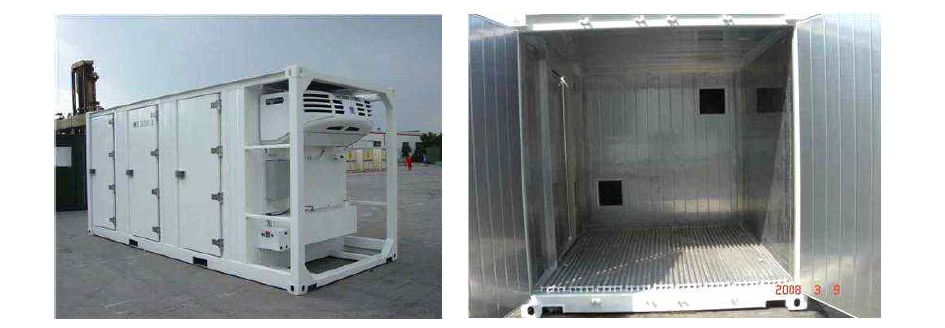 수산물 유통 및 저장용 온도조절 컨테이너