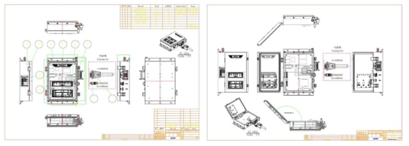 제어기 외함 도면