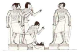 기원전 1500년경의 이집트의 발로 밟는 풀무