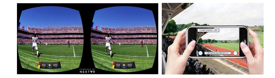 VR 및 AR 스포츠 중계