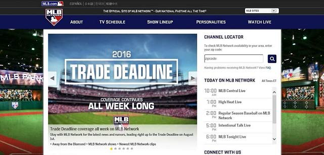 MLB 네트워크 웹사이트