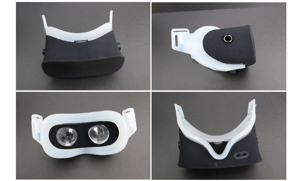 오큘러스 본체와 안경착용자용 Face-pad 체결