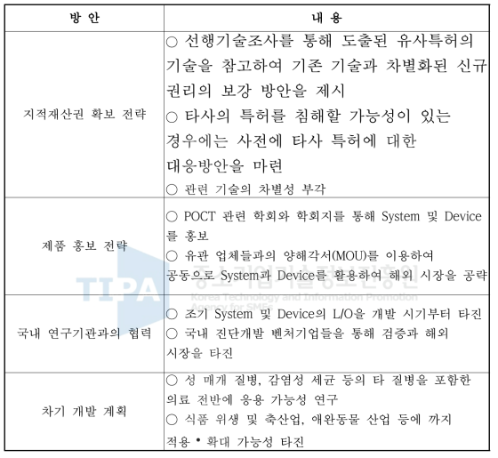 사업화 전략 실행 방안