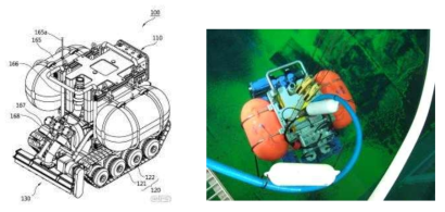 한국로봇융합연구원의 다목적 수중청소로봇, PIRO-U3 모습