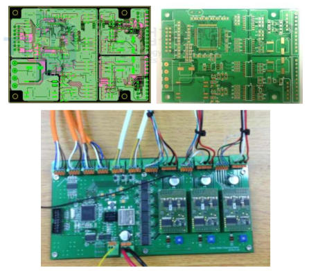 개발된 로컬박스 장착용 PCB 보드 (206x100 mm)