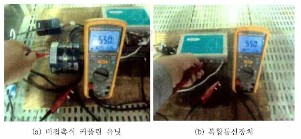 네트워크의 저온 시험 모습(절연저항 측정)