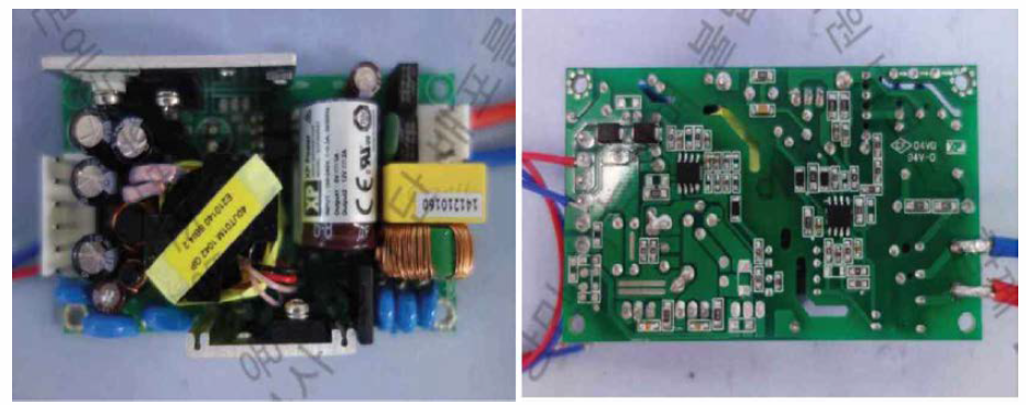 효율 측정을 위한 Adapter 전원장치의 모습