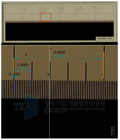 3차원 측정기로 측정한 Calculate Plate