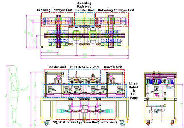 프린터 본체 Module 상세 Concept 제작도