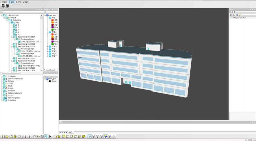 IFC Browser를 통한 공간 및 속성 정보 가시화