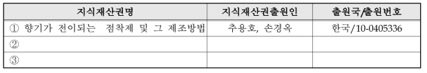 국내외 관련지식재산권 현황