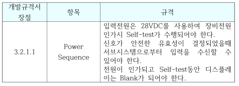 Power Sequence 규격