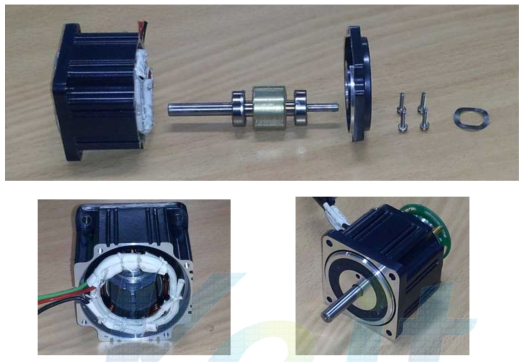 모터 성능평가를 위한 BLDC 조립 부품 및 시작품 모터